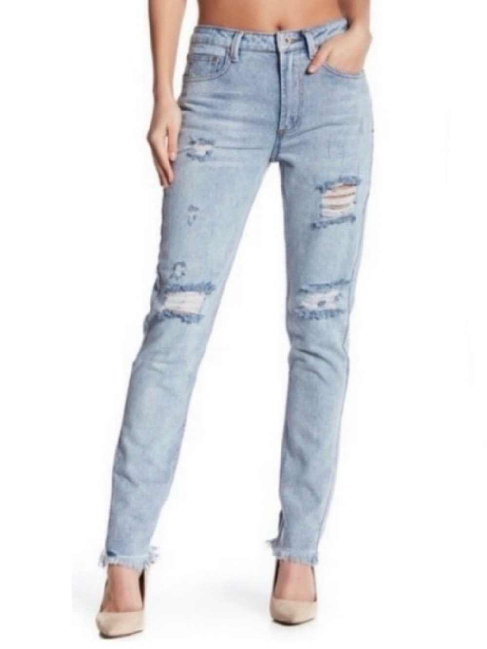 NEW Dance & Marvel Distressed Light Wash Jeans Women’s Size Small 1468 Blue New